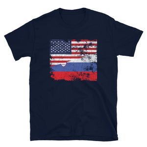 Slovenia USA Flag T-Shirt