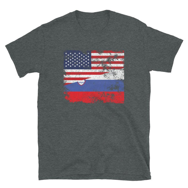 Slovenia USA Flag T-Shirt