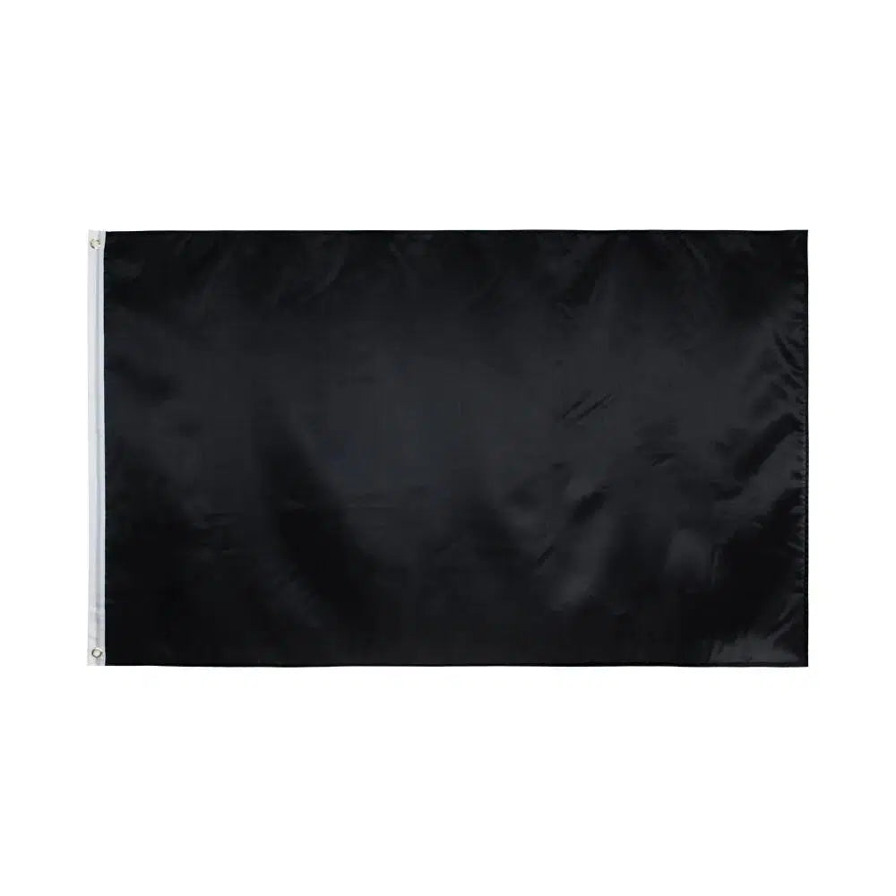 Solid Black Flag - 90x150cm(3x5ft) - Solid Color Flag Collection