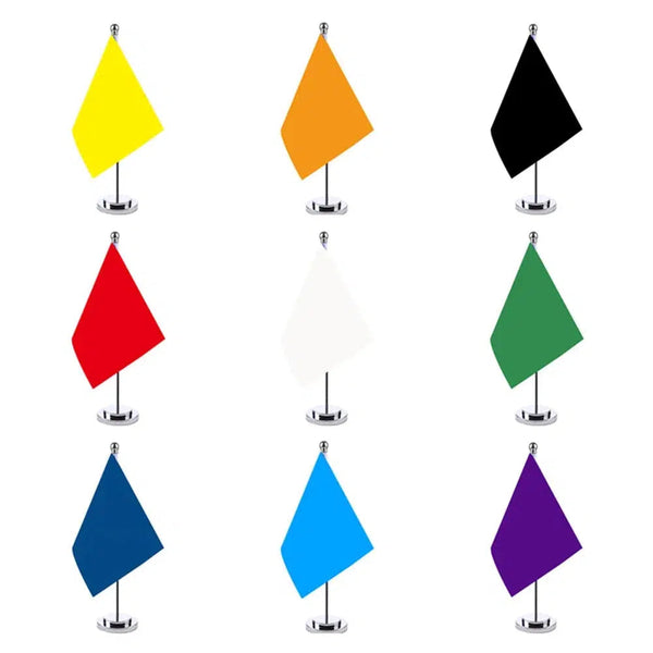 Solid Color Desk Flag Collection - Small Office Table Flag