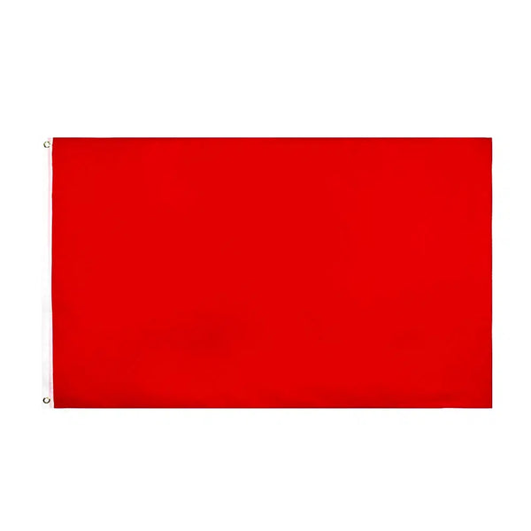Solid Red Flag - 90x150cm(3x5ft) - Solid Color Flag Collection