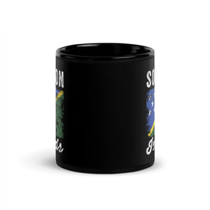 Solomon Islands Flag Distressed Mug