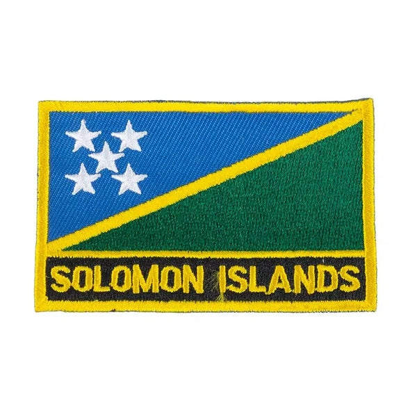 Solomon Islands Flag Patch - Sew On/Iron On Patch