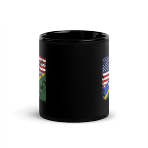 Solomon Islands USA Flag Mug