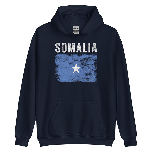 Somalia Flag Distressed - Somali Flag Hoodie