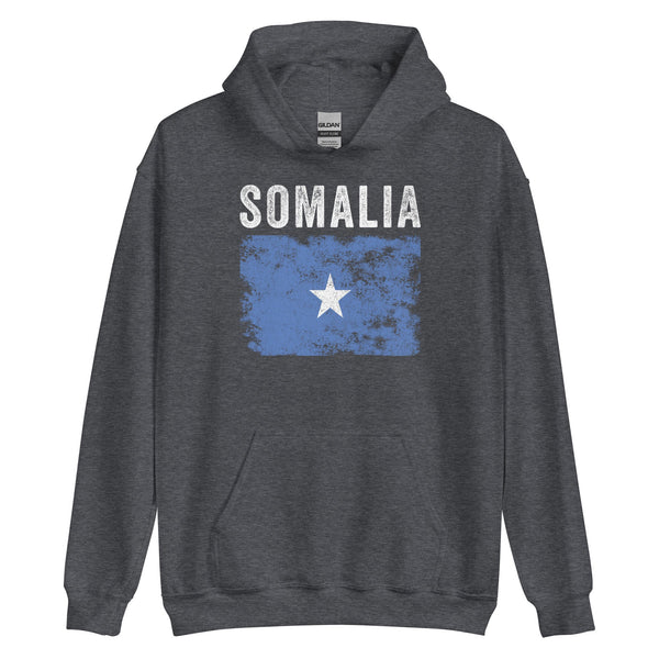 Somalia Flag Distressed - Somali Flag Hoodie