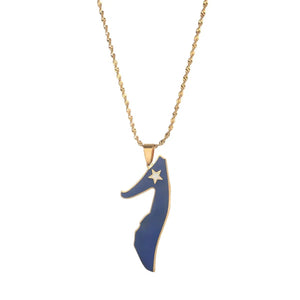 Somalia Flag Map Necklace