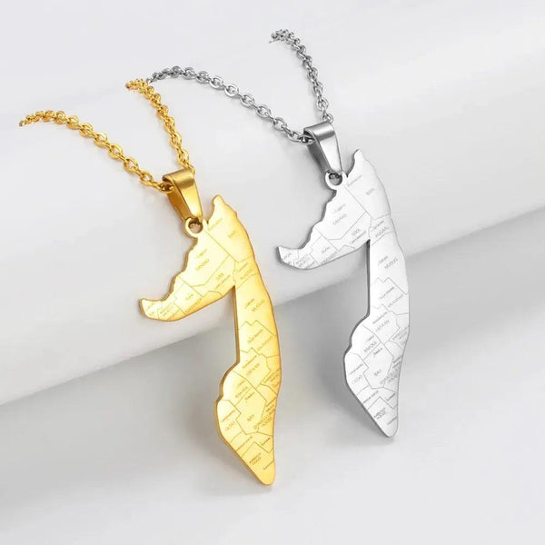 Somalia Map Necklace