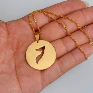 Somalia Map Necklace