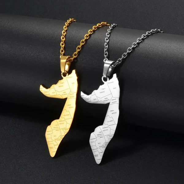 Somalia Map Necklace