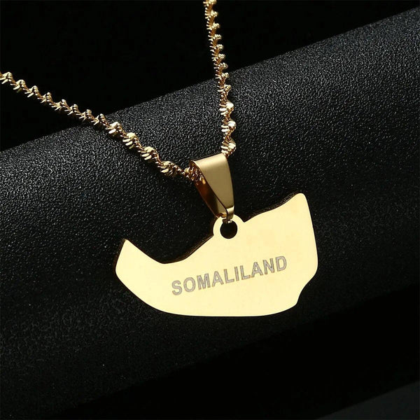 Somalia Map Necklace