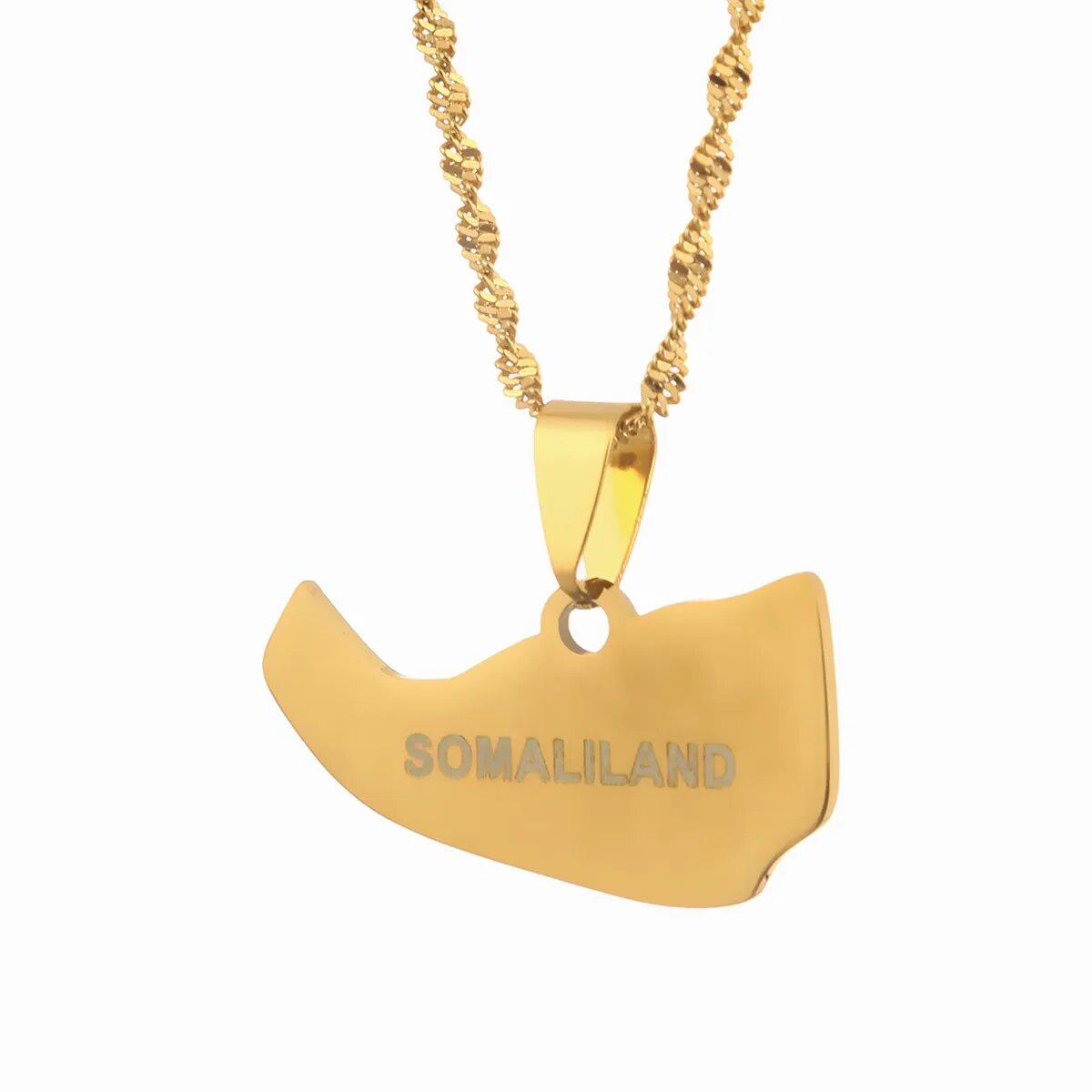 Somalia Map Necklace