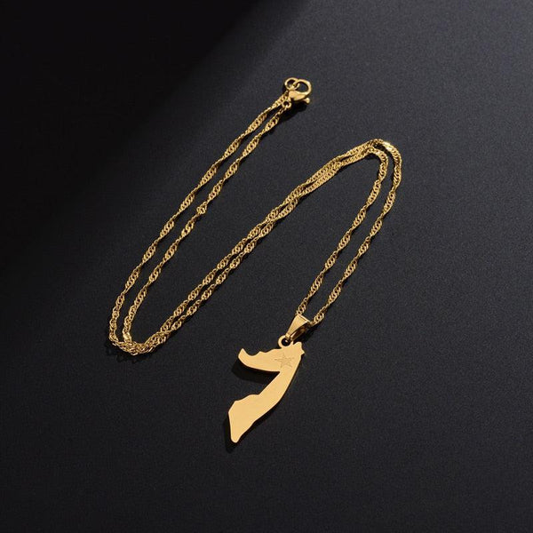 Somalia Map Necklace