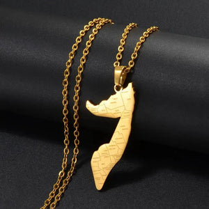 Somalia Map Necklace