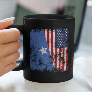 Somalia USA Flag - Half American Mug