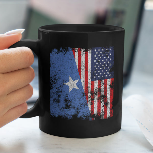 Somalia USA Flag - Half American Mug