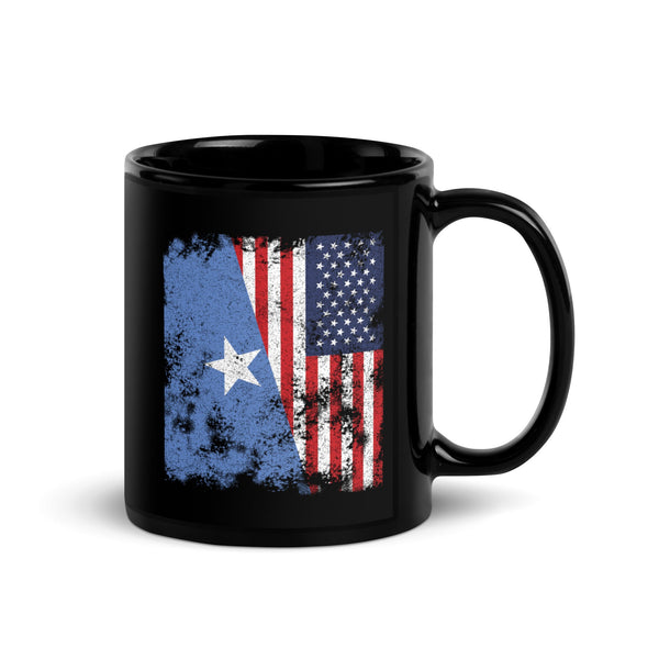 Somalia USA Flag - Half American Mug