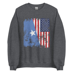 Somalia USA Flag - Half American Sweatshirt