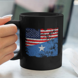Somalia USA Flag Mug