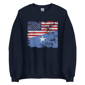 Somalia USA Flag Sweatshirt