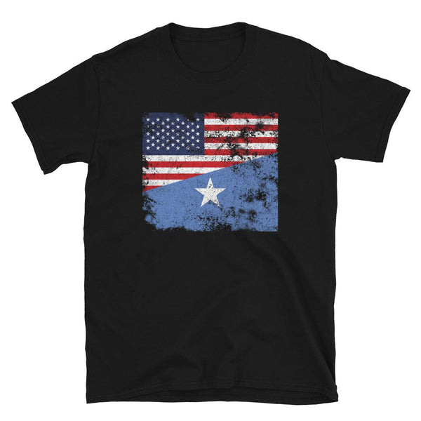 Somalia USA Flag T-Shirt