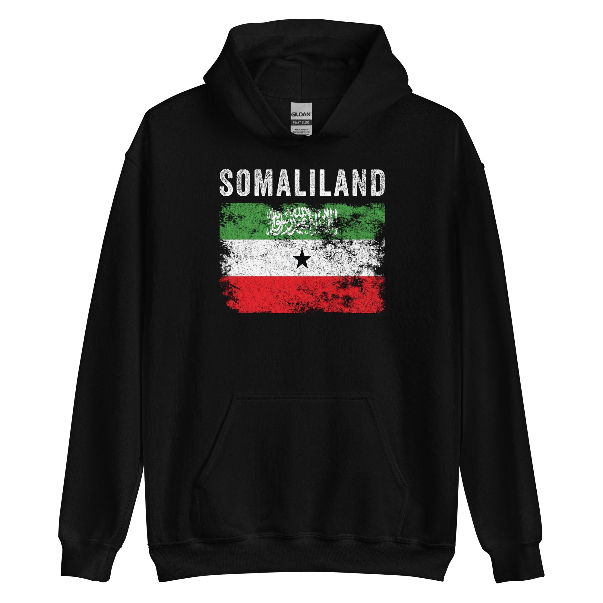 Somaliland Flag Distressed Hoodie