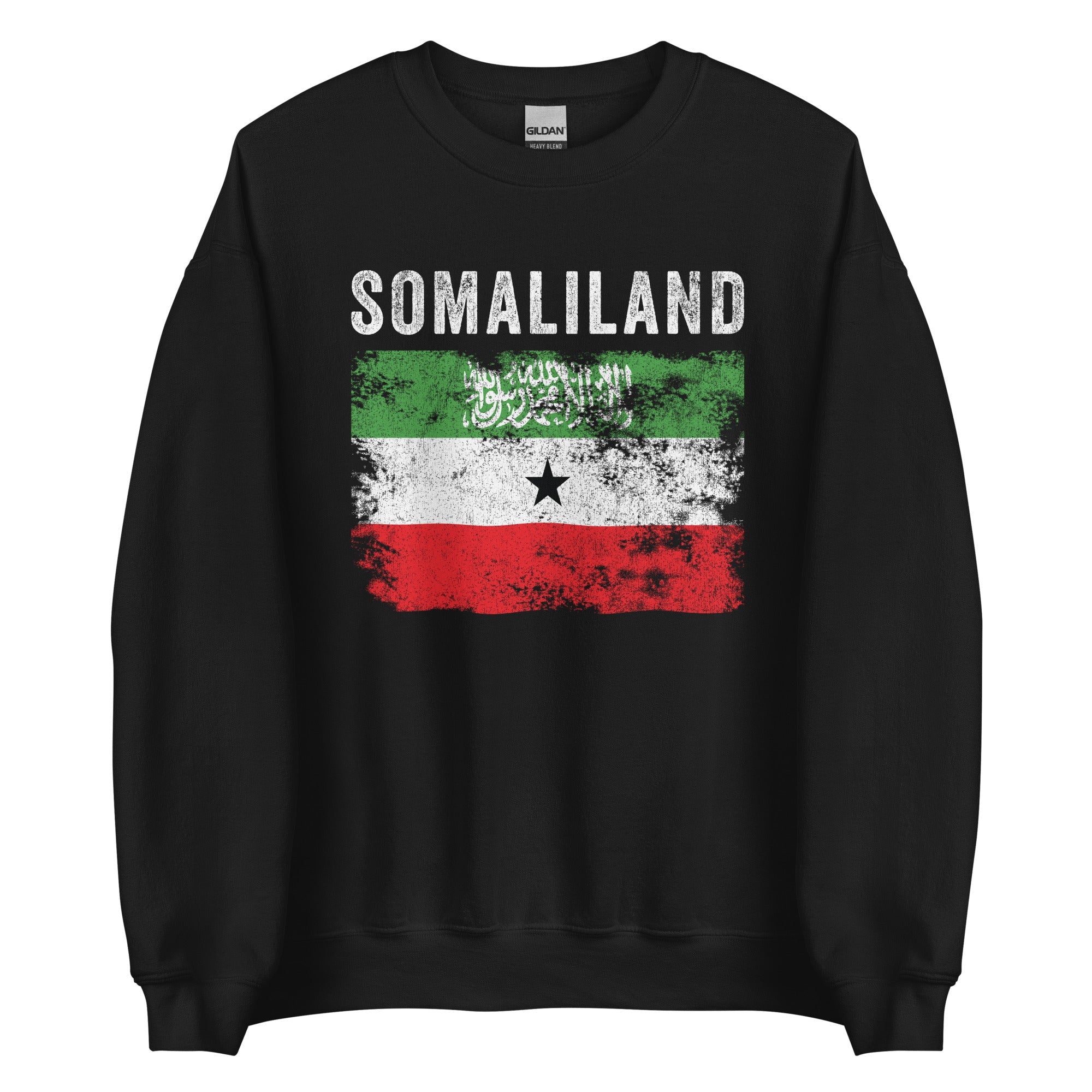Somaliland Flag Distressed Sweatshirt