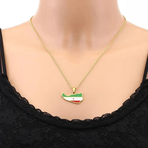 Somaliland Flag Map Necklace