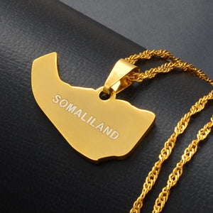 Somaliland Map Necklace