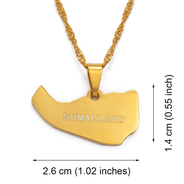 Somaliland Map Necklace