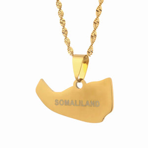 Somaliland Map Necklace