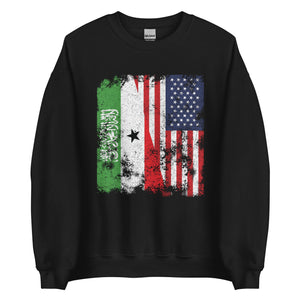 Somaliland USA Flag - Half American Sweatshirt