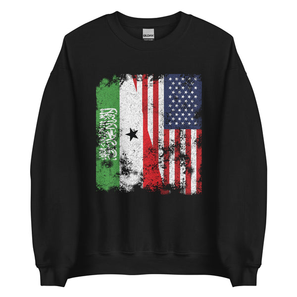 Somaliland USA Flag - Half American Sweatshirt