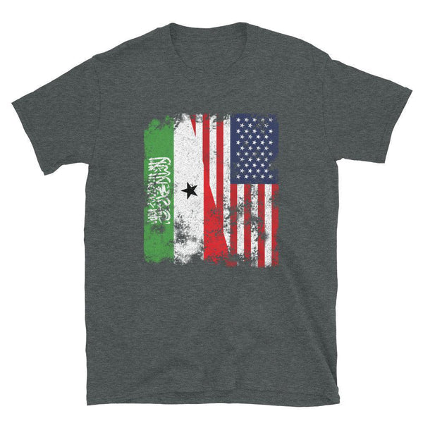 Somaliland USA Flag - Half American T-Shirt