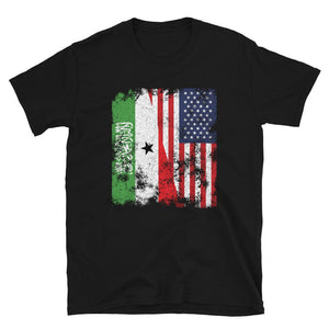 Somaliland USA Flag - Half American T-Shirt