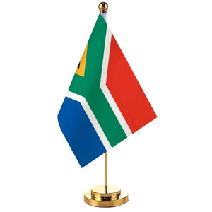 South Africa Desk Flag - Small Office Table Flag