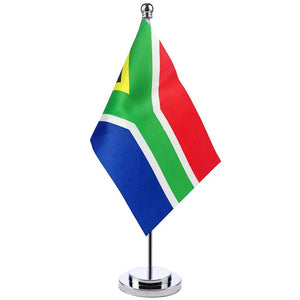 South Africa Desk Flag - Small Office Table Flag