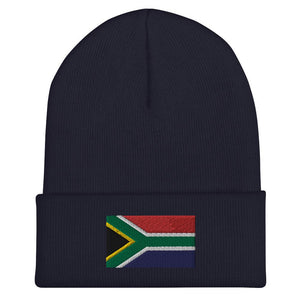 South Africa Flag Beanie - Embroidered Winter Hat