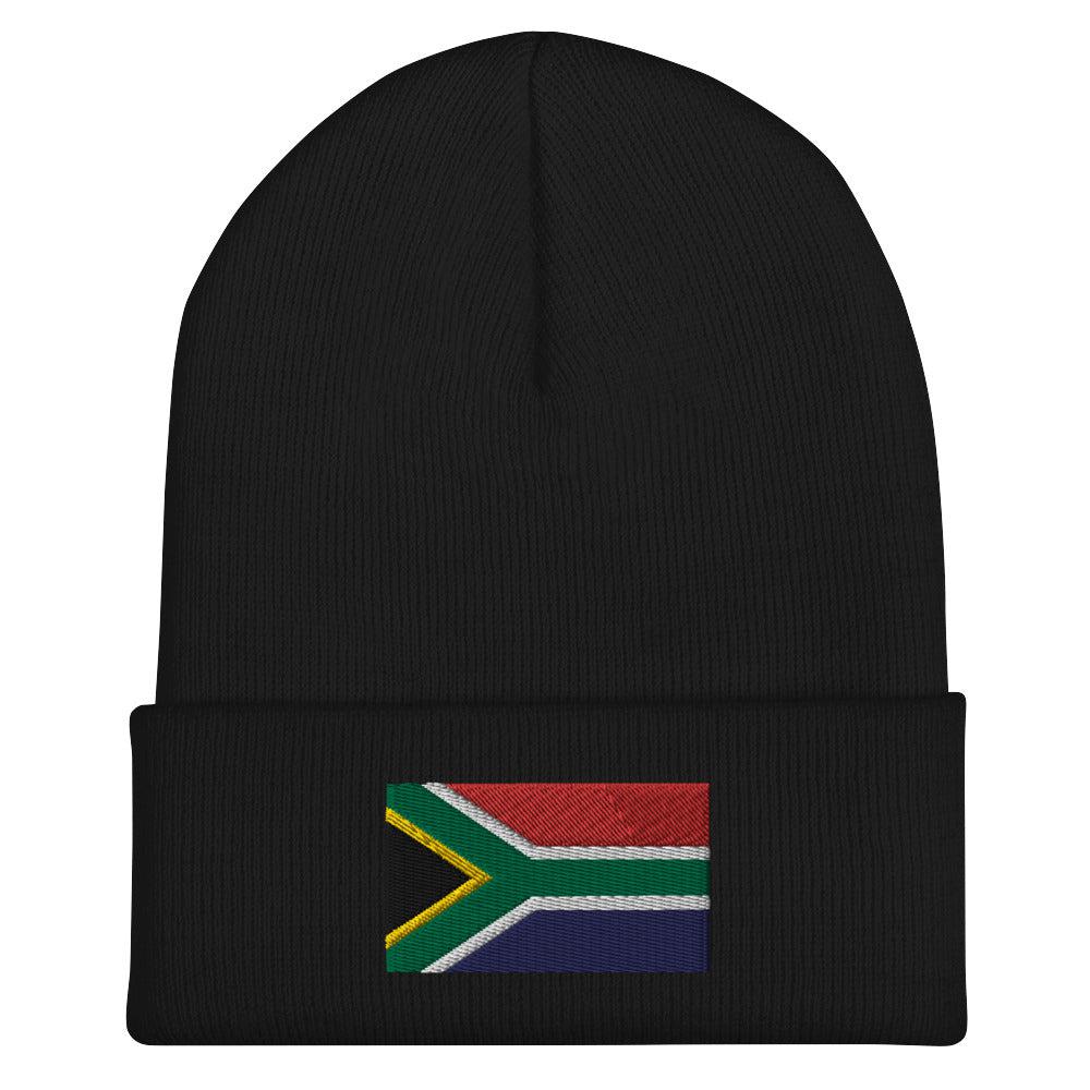 South Africa Flag Beanie - Embroidered Winter Hat