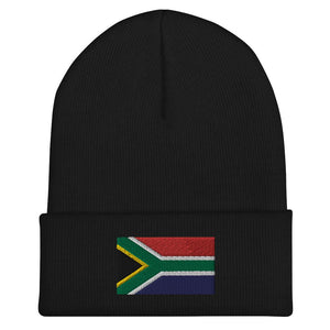 South Africa Flag Beanie - Embroidered Winter Hat