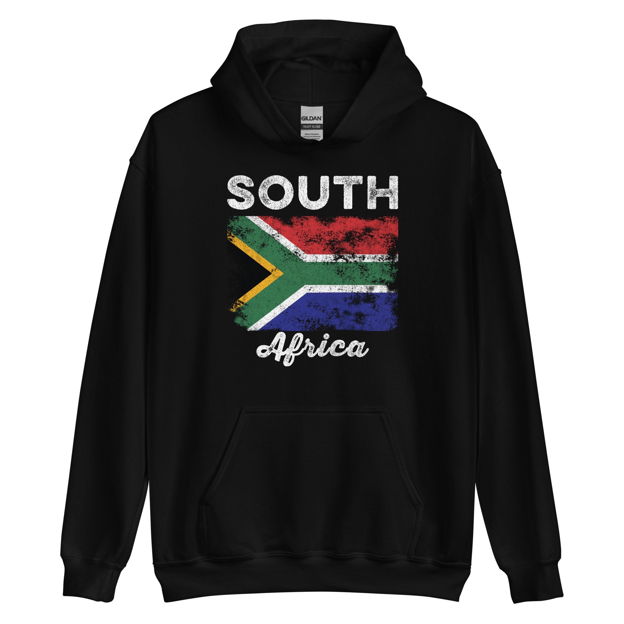 South Africa Flag Distressed Hoodie