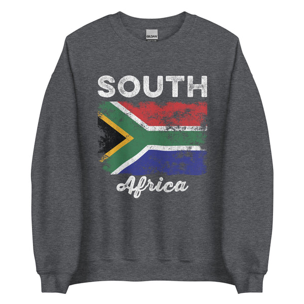 South Africa Flag Distressed Sweatshirt