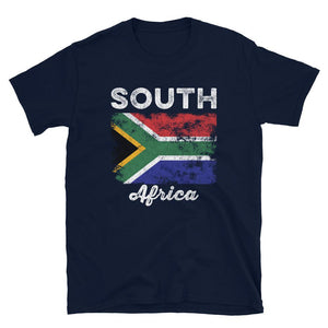 South Africa Flag Distressed T-Shirt