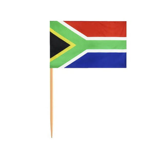 South Africa Flag Toothpicks - Cupcake Toppers (100Pcs)
