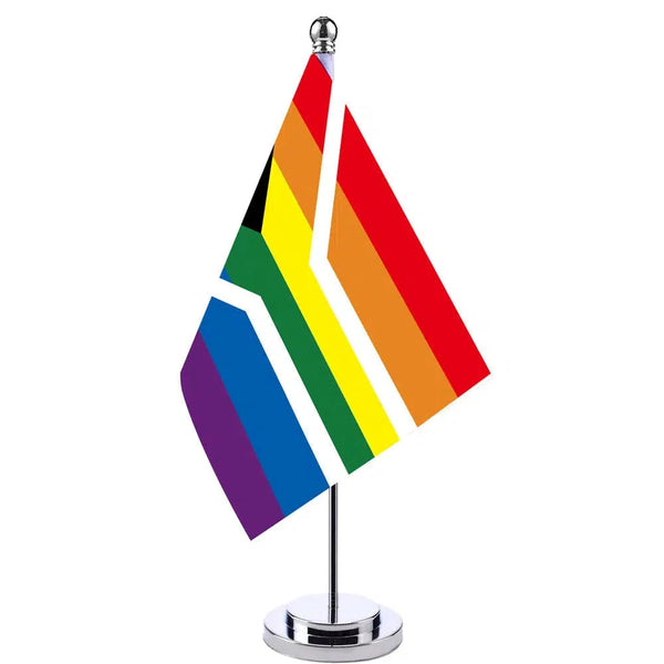 South Africa Pride Desk Flag - Small LGBTQIA2S+ Table Flag