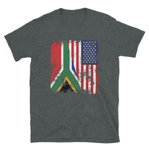 South Africa USA Flag - Half American T-Shirt