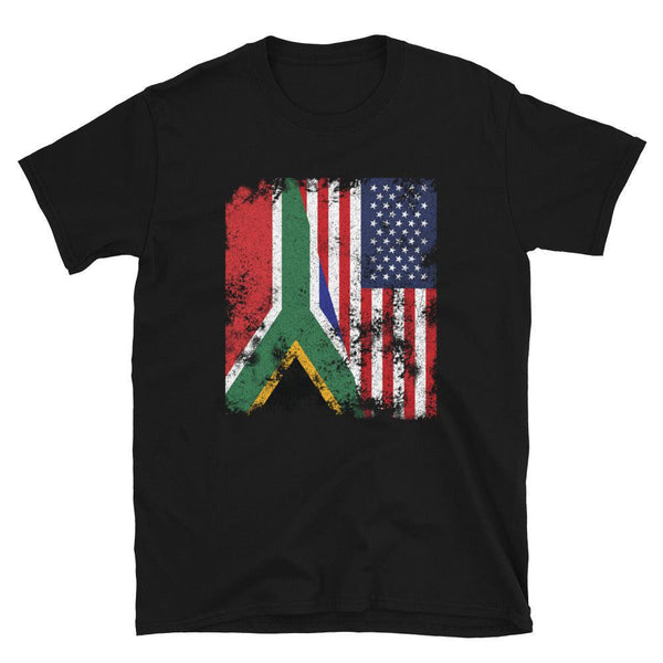 South Africa USA Flag - Half American T-Shirt