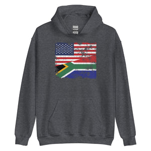 South Africa USA Flag Hoodie