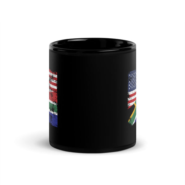 South Africa USA Flag Mug