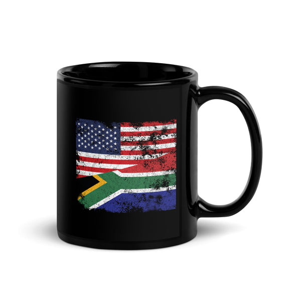 South Africa USA Flag Mug